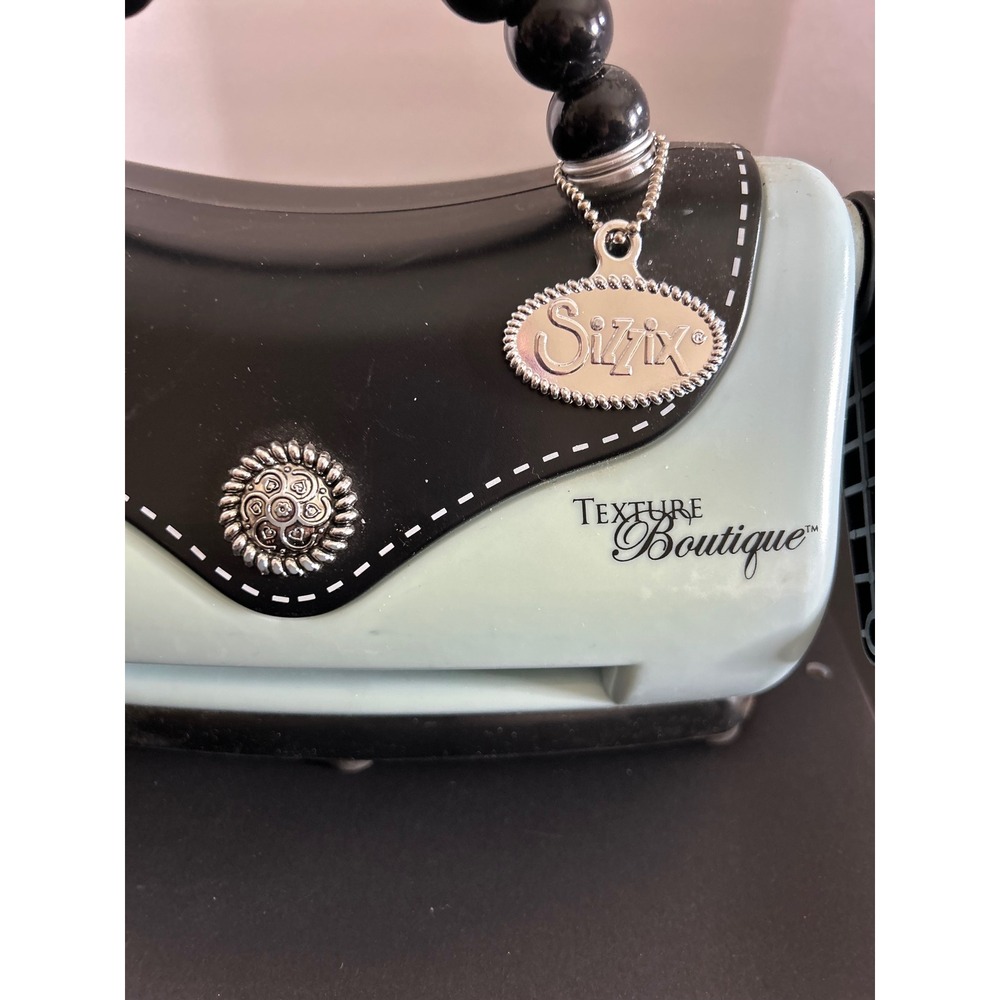 Embossing Machine ONLY Mint Green Purse Style Texture Boutique Sizzix Crafting - Picture 5 of 11